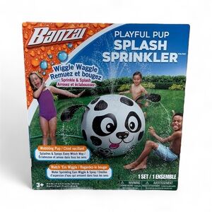 Banzai Playful Pup Splash Sprinkler Outdoor Water Toy BNIB